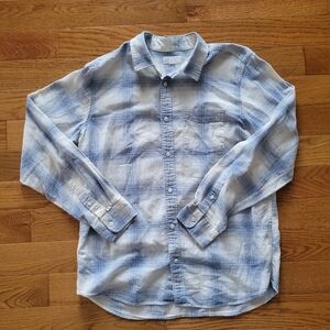 GAP Light Blue Plaid Casual Button-Down Shirt